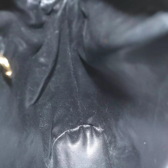 Salvatore Ferragamo Shoulder Bag Leather Navy Auth - Picture 6 of 16